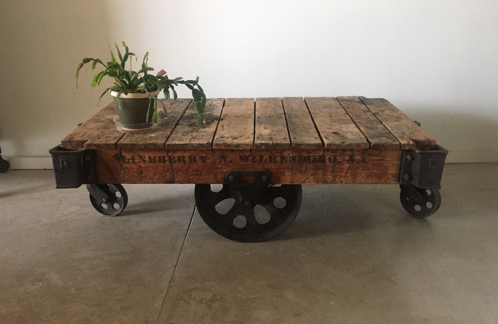 Vintage coffee table- furniture cart