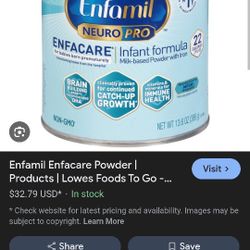 Enfamil And Similac Baby Formula