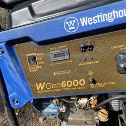 Westinghouse Generator 6000 Running Watts 7500 Peak Watts