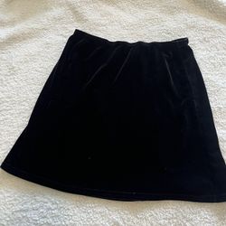 Black Velvet Skirt