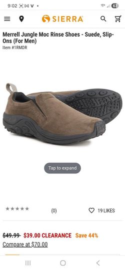 Merrell Jungle Moc Rinse Suede- Gunsmoke MEN'S 7.5