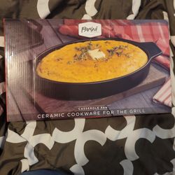 Parini Ceramic Casserole Pan For The Grill