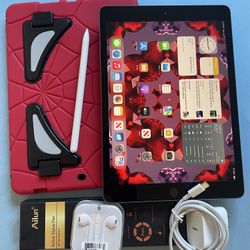 Apple IPad 7th Generation (10.2” Retina / IOS 18 / Touch ID ) 32GB with stylus pen, cool case  & Accessories (128GB $249) 
