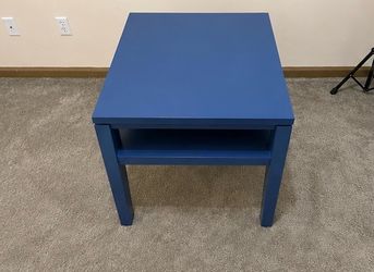 FREE DELIVERY Modern Blue End Table / Nightstand – Freshly Refinished
