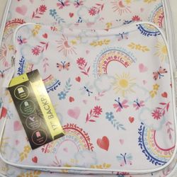 N. Peoria Brand New Childs 17 Inch Backpack Rainbows Butterflys School Bag Book Tote  Walmart