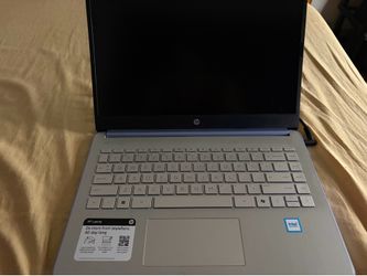 HP blue laptop 200gb or less