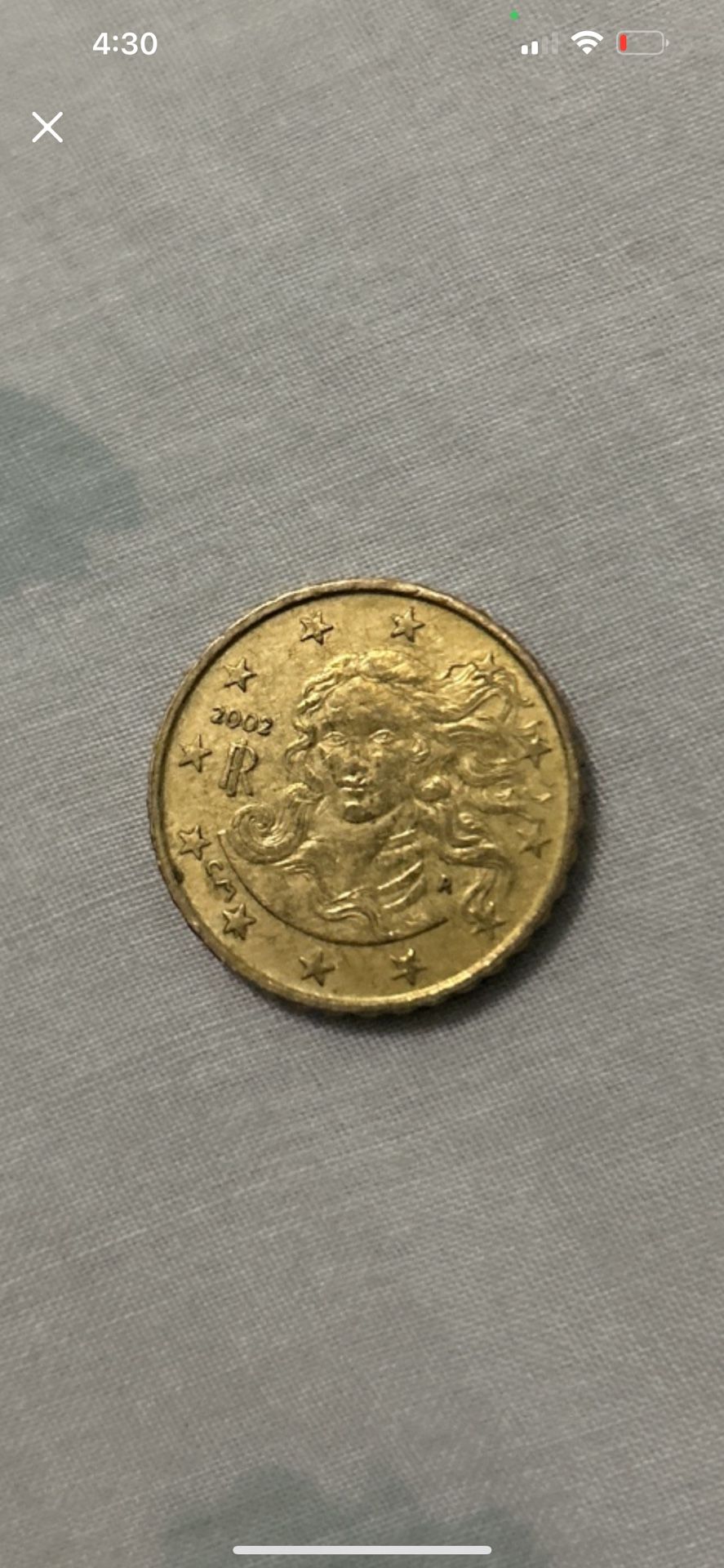 2002 Italy Nordic 10 Cent Euro Coin