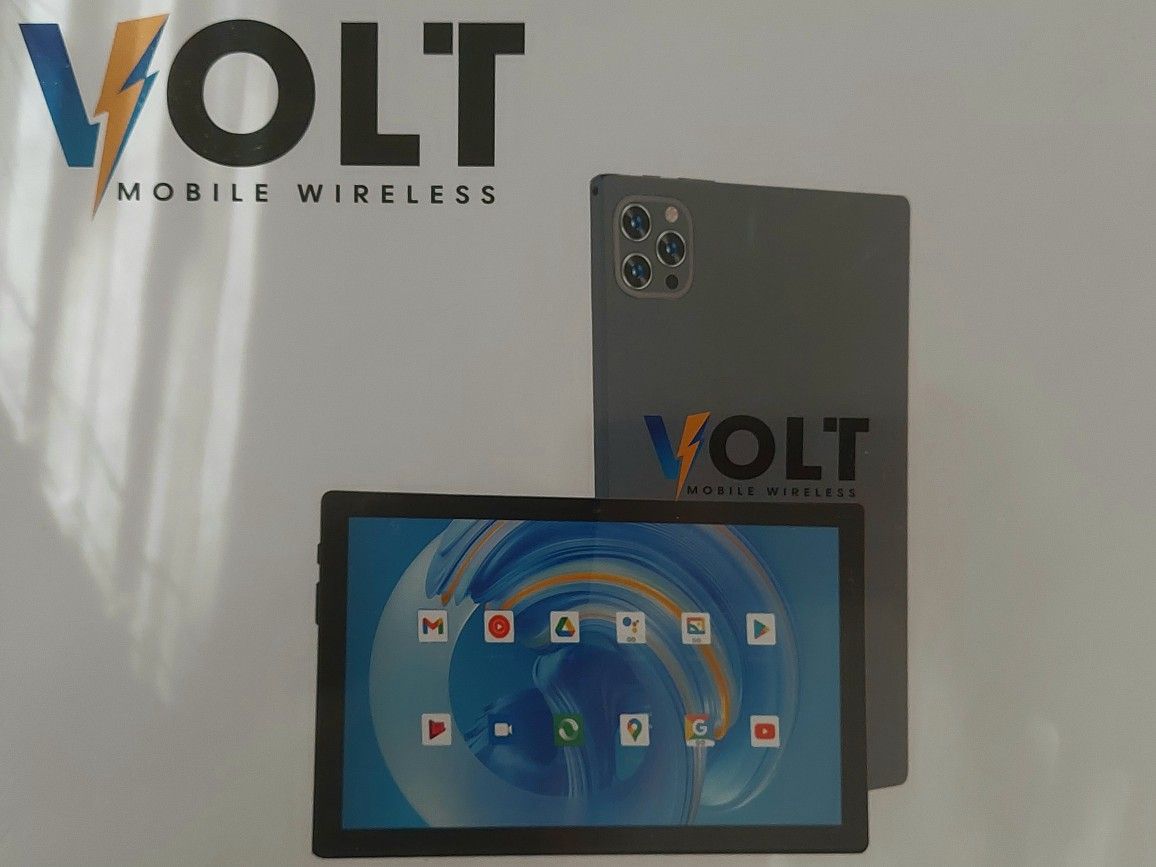 VOLT 32GB.4GB RAM 10.1 INCH DUAL CAMER. FRONT 5.0 0MP. REAL 13 OMP