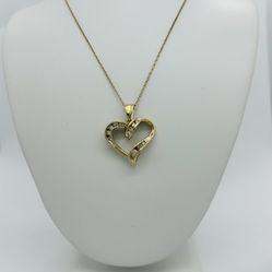 Necklace Yellow Gold 10k. Heart
