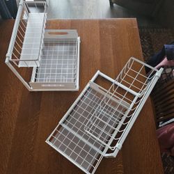 sliding storage rack organization storage bins, 