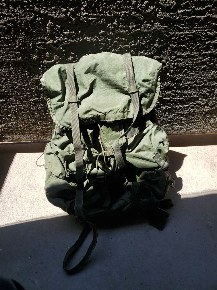 Green Army Backpack