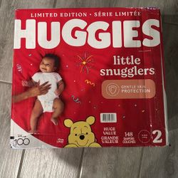 Unopened Huggies Diapers 