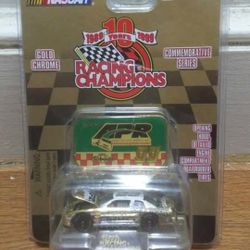 Racing Champions NASCAR 10th Year Gold Chrome Anniversary Edition #33 Still Sealed In Package. 