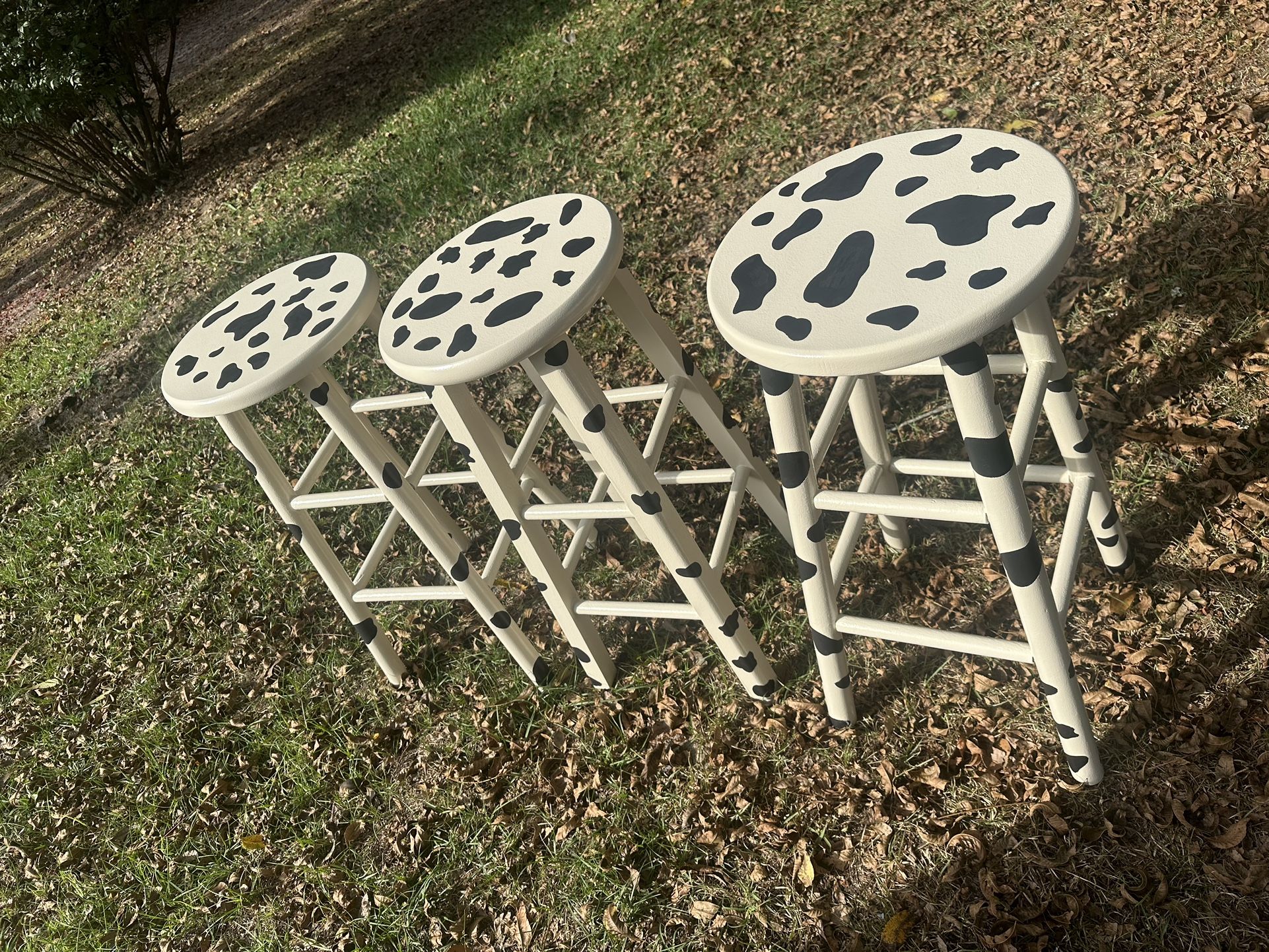 Cow Print Bar Stools