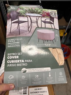 New 25’’ x 55’’ Beige Bistro Table Cover