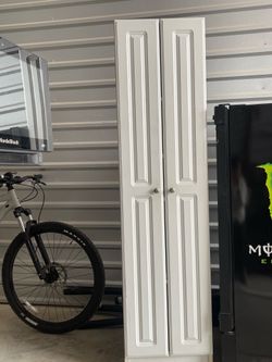 White storage cabinet