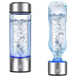 Brand New New Hydrogen Water Bottle, 2200PPB in 3Min, SPE PEM Tech, Portable 16OZ, Rechargeable Hydrogen Water Bottle for Travel, Home, Office