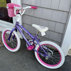 Huffy 18 in. Sea Star Kids Bike for Girls Ages 4 and up,Child, Metallic Purple