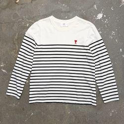 AMI Long-sleeve Striped T-shirt