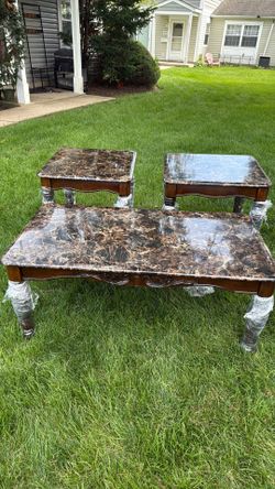 3 piece coffee table set
