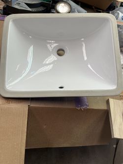 Square Sink (New) Porcelain 
