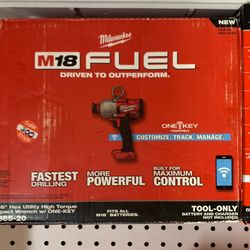Milwaukee New 7/16” High Torque Impact Wrench One Key Bluetooth 