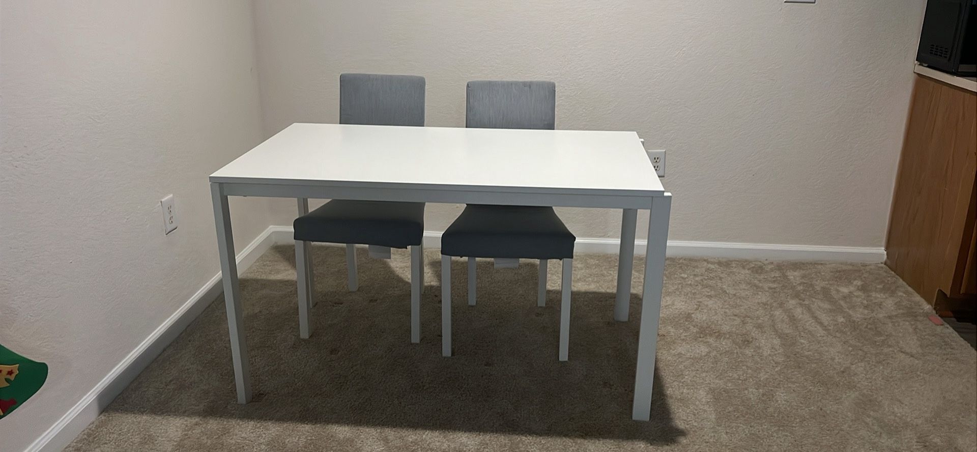 Dining Table and Two Chairs