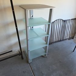 Metal and Glass Shelves 