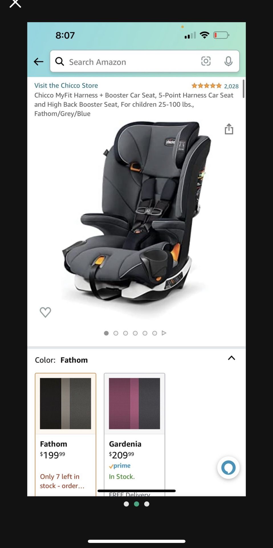 Chicco My Fit POINT HARNESS BOOSTER CAR SEAT