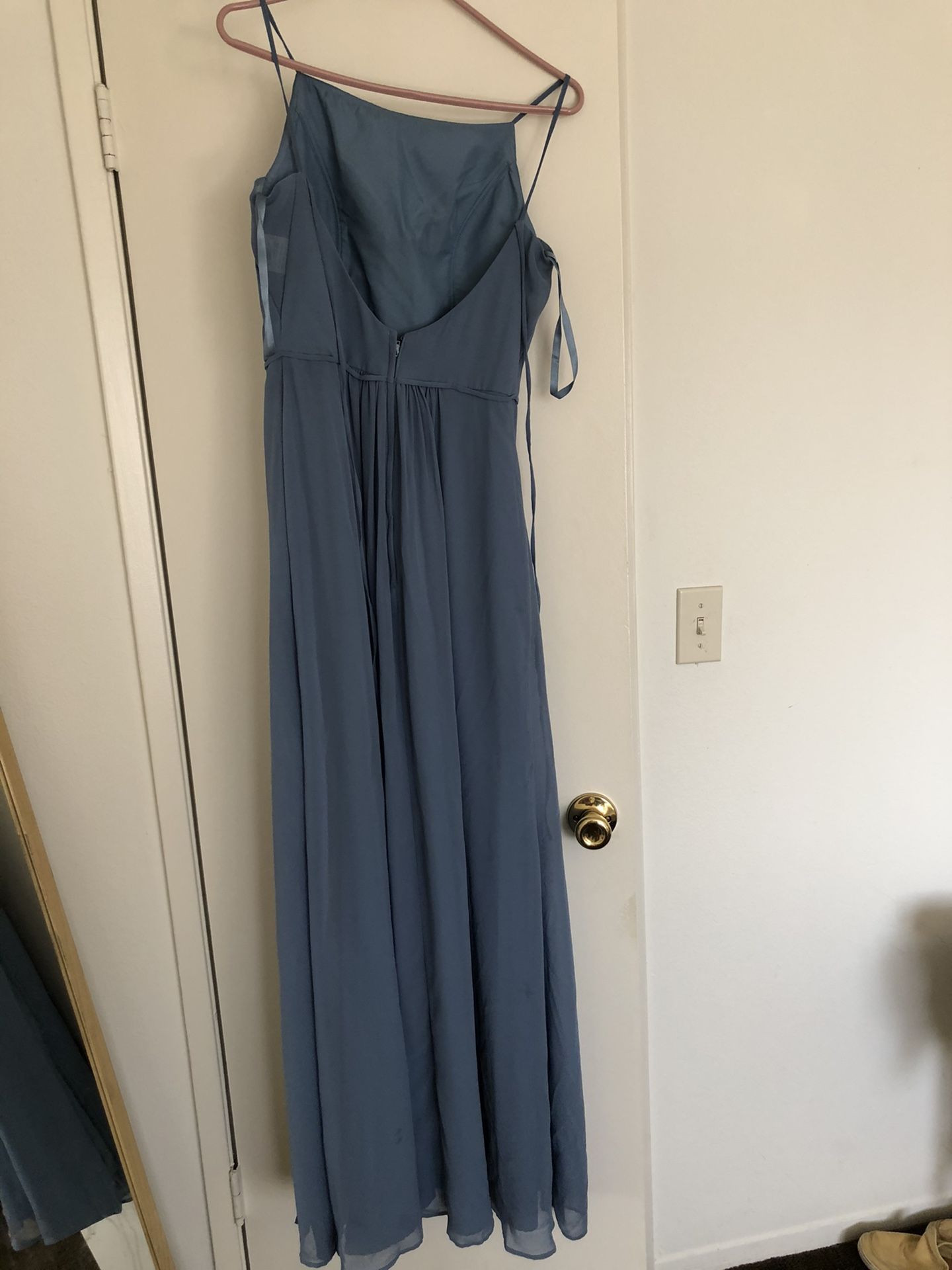 Kennedy Blue Slate Bridesmaid Dress