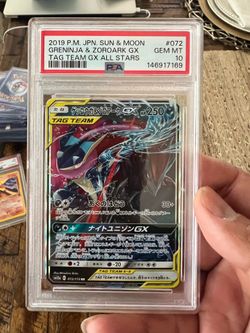 Pokemon PSA 10 Greninja & Zoroark Tag Team