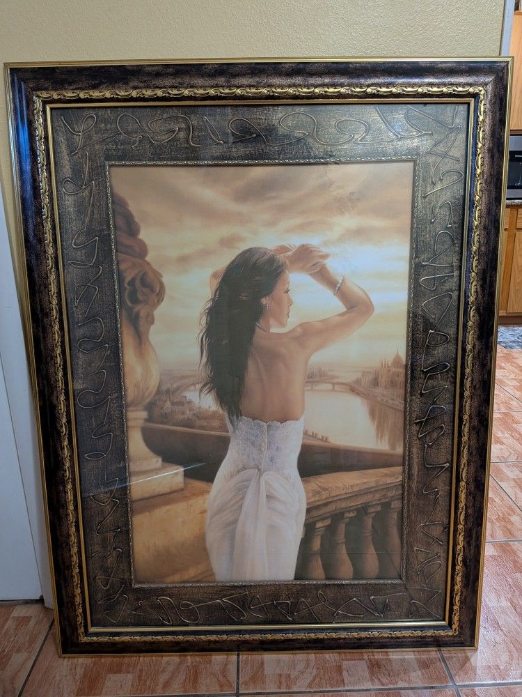 The Seine by Migdalia Arellano Premium Gallery Canvas(48 in x 36 in x 2 in).