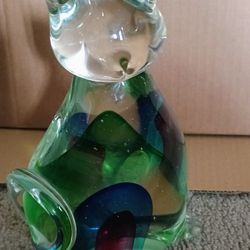 Cat Glass Statue