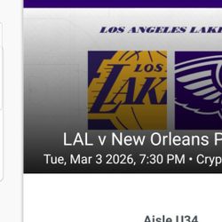 Lakers  Vs New Orleans  Pelicans 