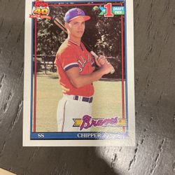 1991 Topps card Chipper Jones 333