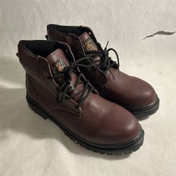 Men’s Leather Work Boots Soft Toe
