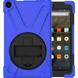 For Amazon Kindle Fire 7/HD 8/HD 10 Case Hybrid Rubber Rugged Cover & screen protector