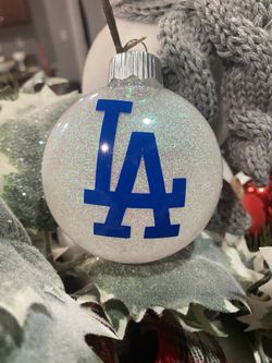 Dodgers LA logo Ornament