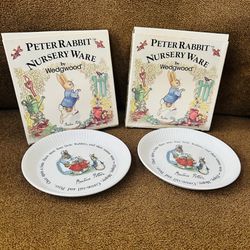 Wedgwood Peter Rabbit Beatrix Potter Nursery Ware Collectors Plates 