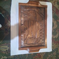 Antique  Wooden Handcrafted Art piece 