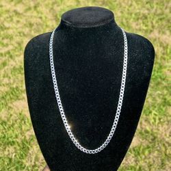 925 Silver Curb Cuban Chain 5mm