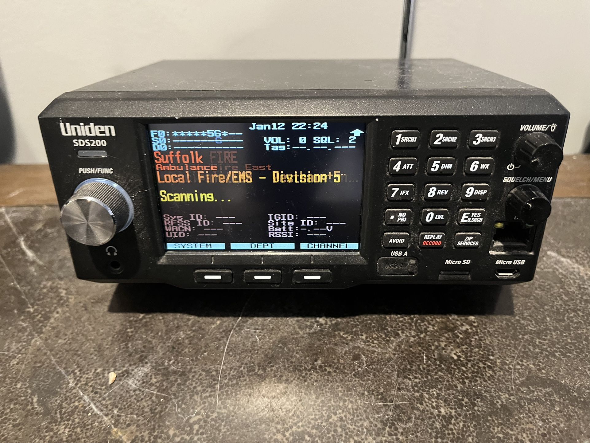 Uniden Bearcat SDS200 Fire Scanner