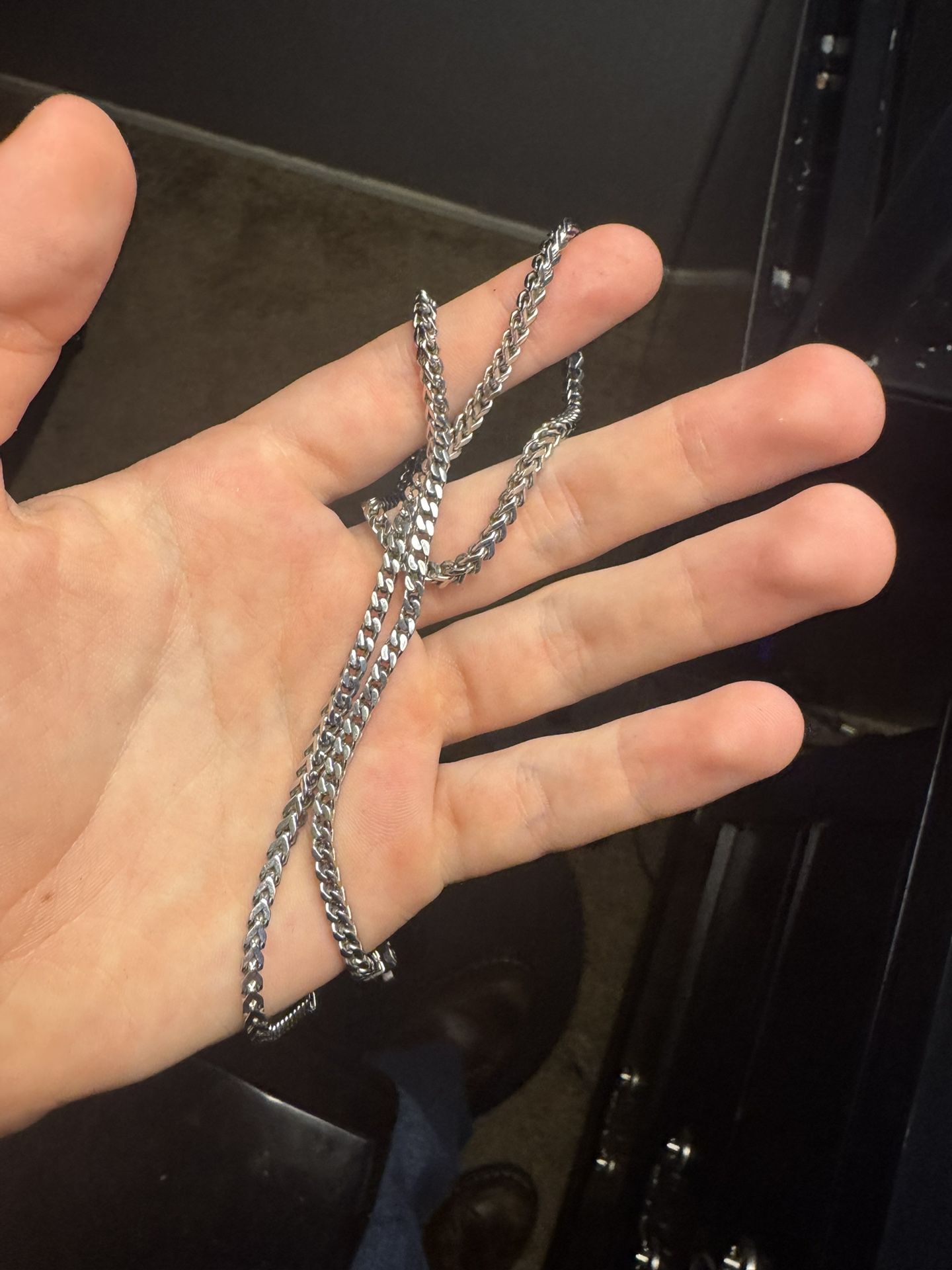 Franco Chain 20’ White Gold Plated 