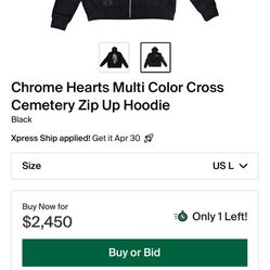 multicolor chrome heart cross cemeterykk hoodie 