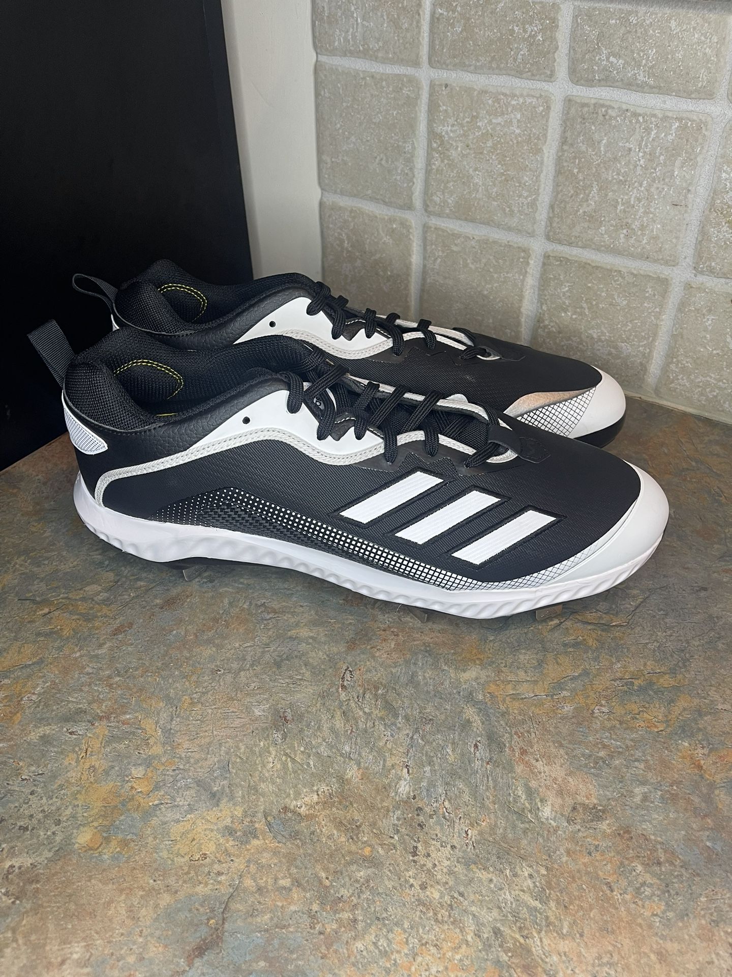 Adidas Icon Bounce Metal Men's Baseball Cleats “Black White”