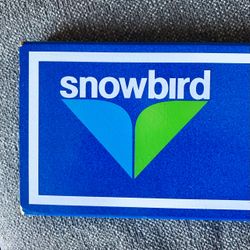 Snowbird Bassackward trail sign  art 30” x 4.5”