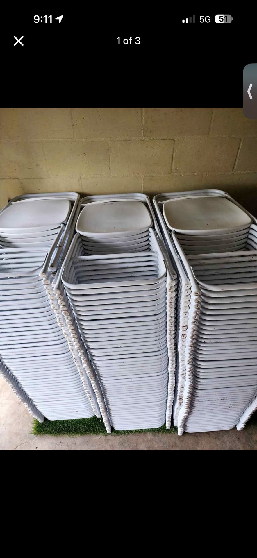 White Folding Chairs For R,e,n,t