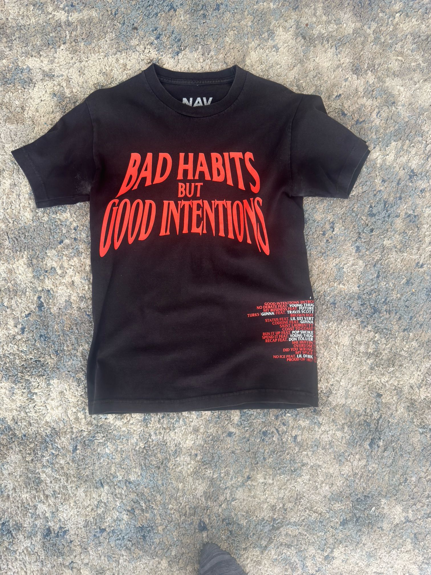 Vlone NAV Good Intentions Tee Small