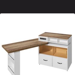 New in Box Movable Kitchen Island With Retractable Tabletop
