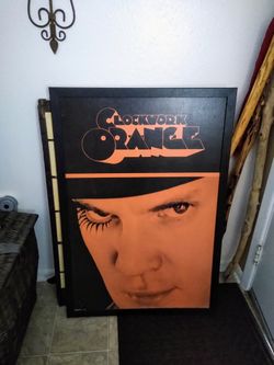 FRAMED CLOCKWORK ORANGE 38 X 26 FRAMED